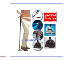 العكاز السحرى قابل للطى ومزود بكشاف اضاءة لكبار السن - 5