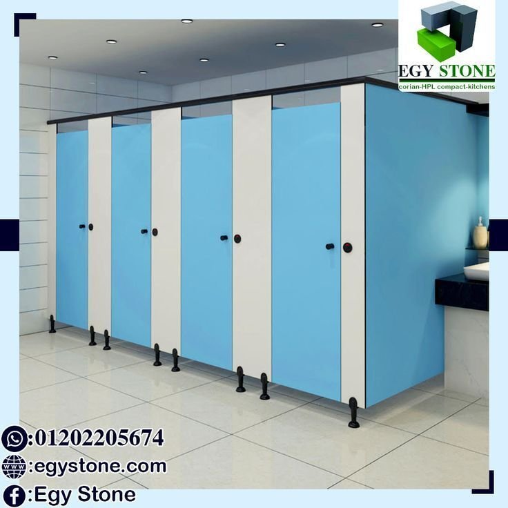 قواطيع حمامات كومباكت 12 ملي مع ايجي ستون