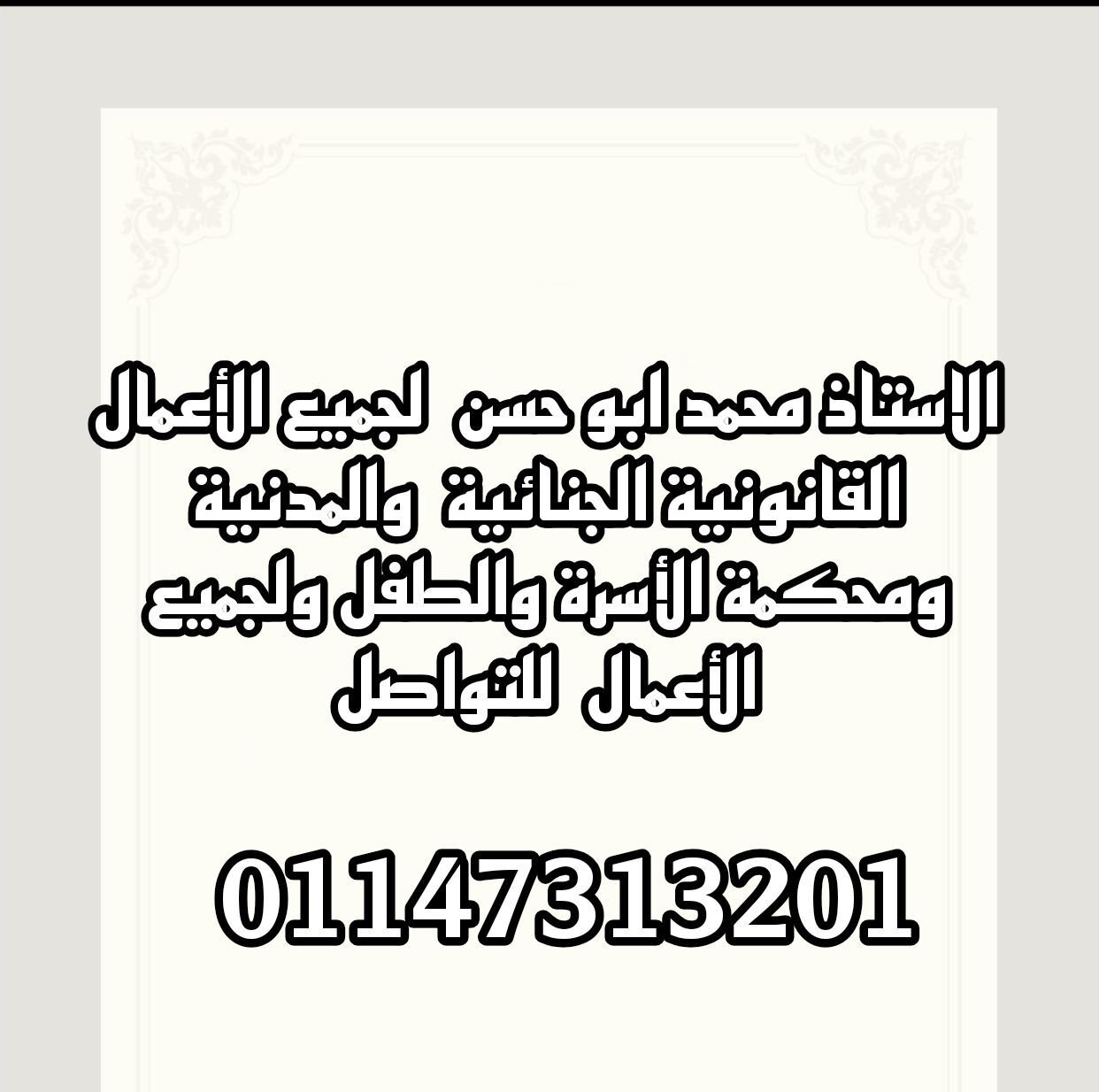 الافوكاتو محمد ابو حسن