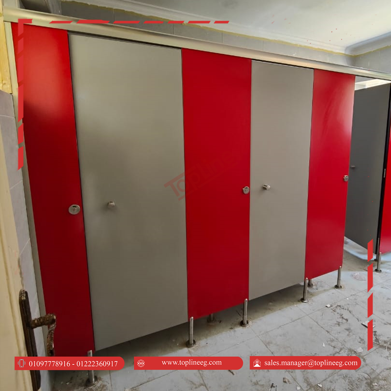 الكومباكت HPL - لقواطيع - فواصل الحمامات - اللوكرز - قرص الترابيزات- Compact HPL for Bathroom doors,