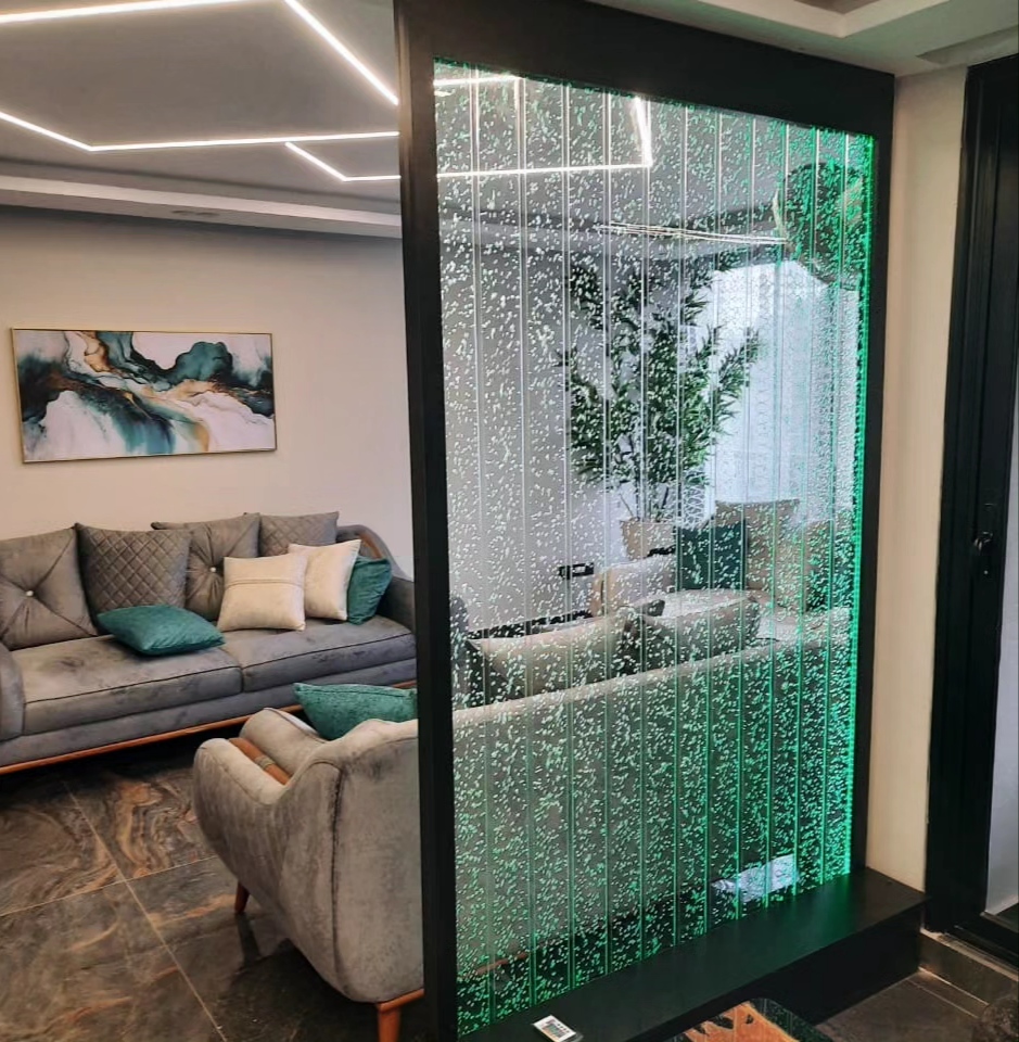 ستارة مائية اكريليك بالكامل بالريموت كنترول  Water Bubbles Curtain 