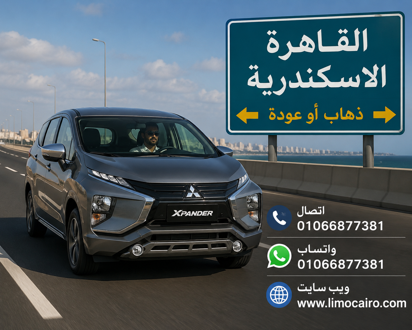 Alexandria to Cairo Airport Transfer | Reliable Private Car Service
